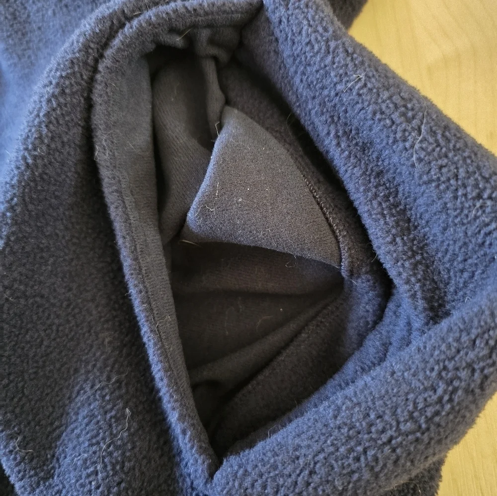 Lands End Quarter Button Fleece Size XL